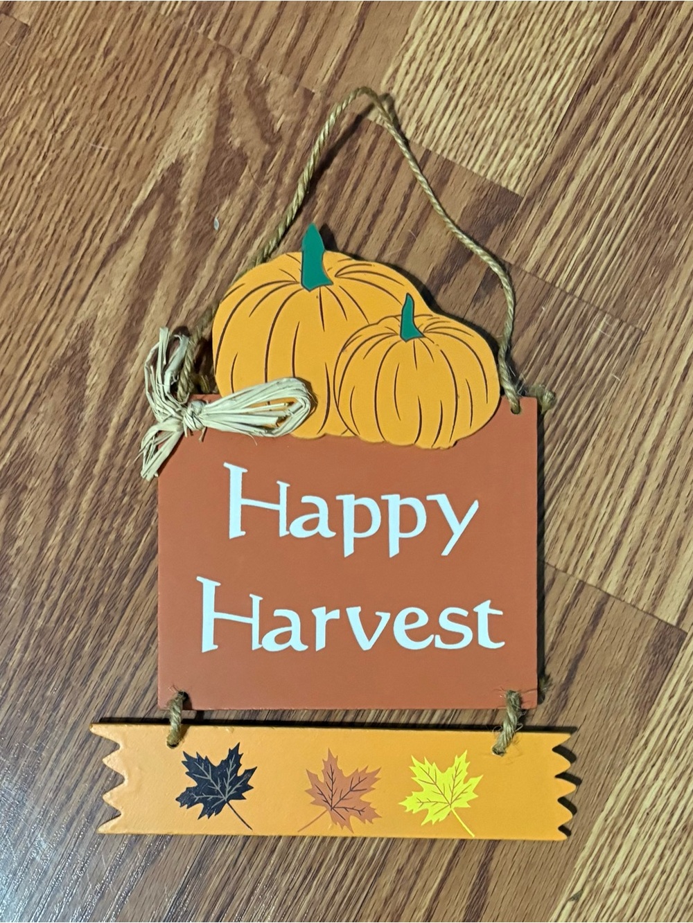 🎃Happy Harvest Orange Pumpkin Wall Sign - Seasonal Home Décor